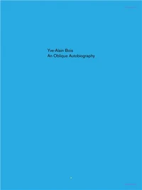 An Oblique Autobiography