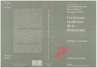 LES FORMES MODERNES DE LA DEMOCRATIE POLITIQUE ET ECONOMIQUE