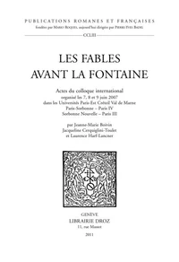 Les fables avant La Fontaine