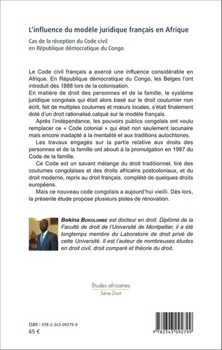 L'influence du modèle juridique français en Afrique. Cas de la réception du Code civil en République démocratique du Congo