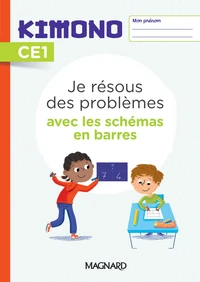 Je résous des problèmes avec les schémas en barres CE1 Kimono