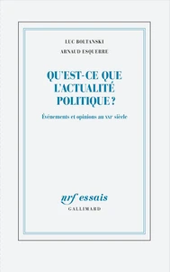 Qu’est-ce que l’actualité politique ?