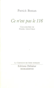 Ce n'est pas le 116