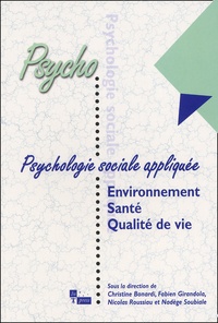  bonardi/girandola/roussiau - Psychologie Sociale Appliquee. Environnement, Sante Et Qualite De Vie.