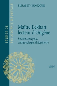 Maître Eckhart lecteur d'Origène