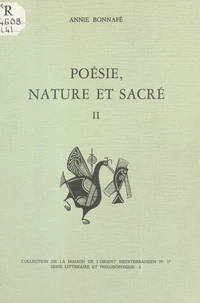 Poésie, nature et sacré