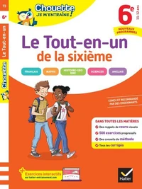 Chouette Je m'entraîne - Le Tout-en-un 6e Nouveau programme (toutes les matières)