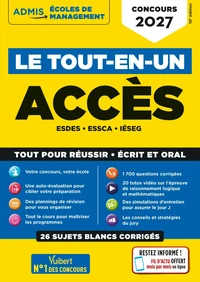 Le tout-en-un ACCES - 30 sujets blancs - Ecrits et oraux - Tutos offerts