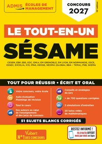 Le tout-en-un SÉSAME - 46 sujets blancs - Écrits et oraux - Tutos offerts