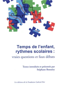 Temps de l'enfant, rythmes scolaires