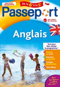 Passeport - Anglais - De la 6e à la 5e - Cahier de vacances