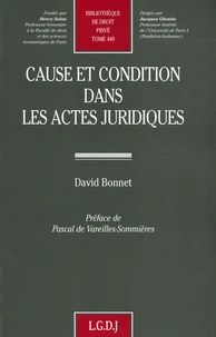 Cause et condition dans les actes juridiques