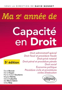 Ma 2e année de Capacité en droit