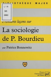 Premières leçons sur la sociologie de Pierre Bourdieu