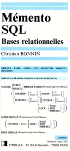 Memento Sql. Bases Relationelles