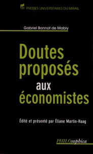 Doutes proposés aux économistes