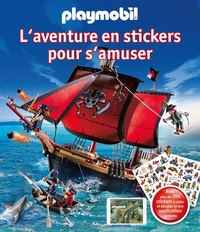  Book'N'App - Playmobil (Pirates), l'aventure en stickers pour s'amuser - Avec plus de 200 stickers à coller et décoller et une application gratuite.