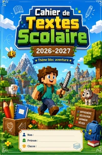 Cahier de Texte Minecraft 2026 2027 - École Primaire