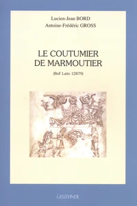 Le coutumier de Marmoutier