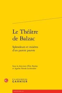 Le théâtre de Balzac