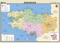 Poster géographique région Bretagne