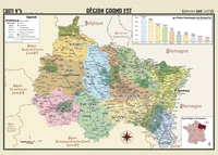 Poster géographique région Grand est