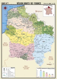 Poster géographique région Hauts-de-France