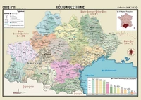 Poster géographique région Occitanie