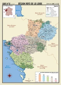 Poster géographique région Pays de la Loire