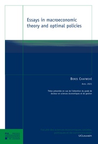 Boris Chafwehé - Essays in macroeconomic theory and optimal policies.
