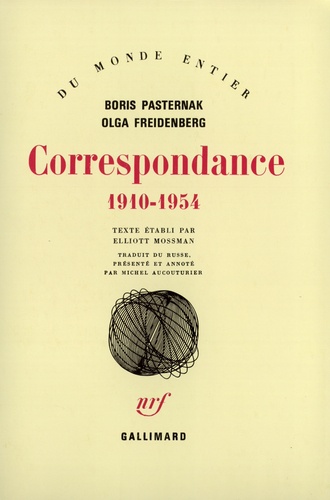 Boris Leonidovic Pasternak - Correspondance (1910-1954).