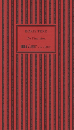 Boris Terk - De l'incision.