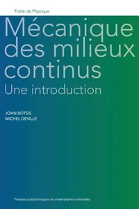Mécanique des milieux continus : une introduction