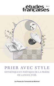 Études françaises. Volume 60, numéro 3, 2024