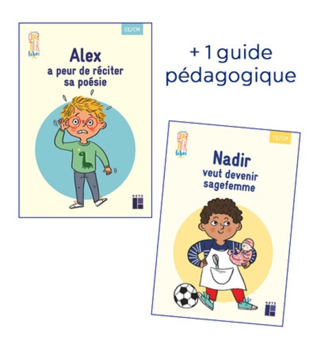 Boualem Aznag et Stéphane Grulet - Français CE/CM Quartier libre - Pack en 2 volumes : Alex a peur de réciter sa poésie ; Nadir veut devenir sage-femme.