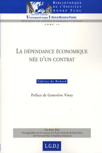 La dépendance économique née d'un contrat