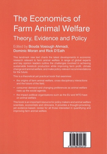 The economics of farm animal welfare. Theory, evidence and policy