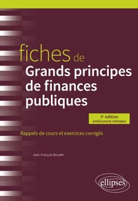 Fiches de grands principes de finances publiques