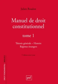Manuel de droit constitutionnel