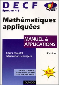 Decf N° 5 Mathematiques Appliquees. Manuel Et Applications, 5eme Edition