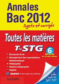 Annales Bac 2012 Tle STG