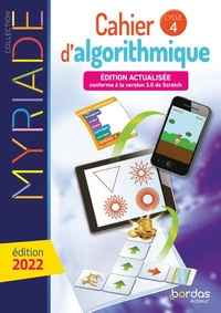 Cahier d'algorithmique cycle 4 Myriade