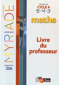 Maths Cycle 4 Myriade