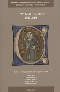 Duns Scot à Paris, 1302-2002