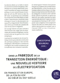 Dans la fabrique de la transition énergétique : une nouvelle histoire de l'électrification