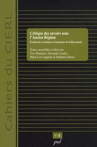Critique des savoirs sous l'Ancien Régime