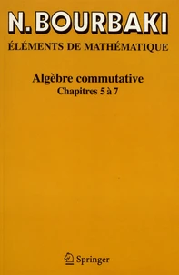 Algèbre commutative