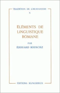 Elements De Linguistique Romane
