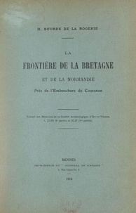 La frontière de la Bretagne et de la Normandie près de l'embouchure du Couesnon