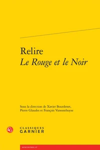 Relire Le rouge et le noir